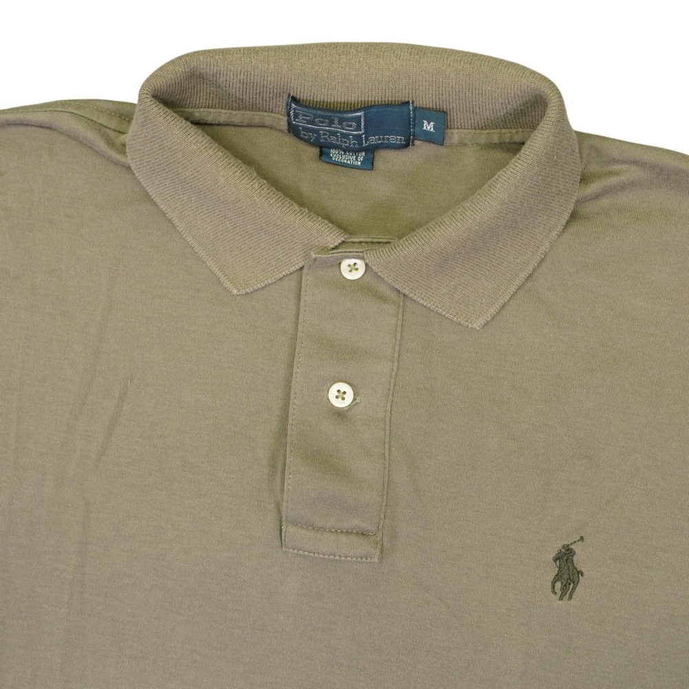 Polo Ralph Lauren Polo Shirt Men M Brown Short Sleeve Cotton Classic Pony Preppy